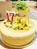 17th Happy Birthday Cheese cake