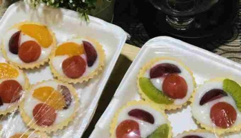 Pie Buah Fla Custard